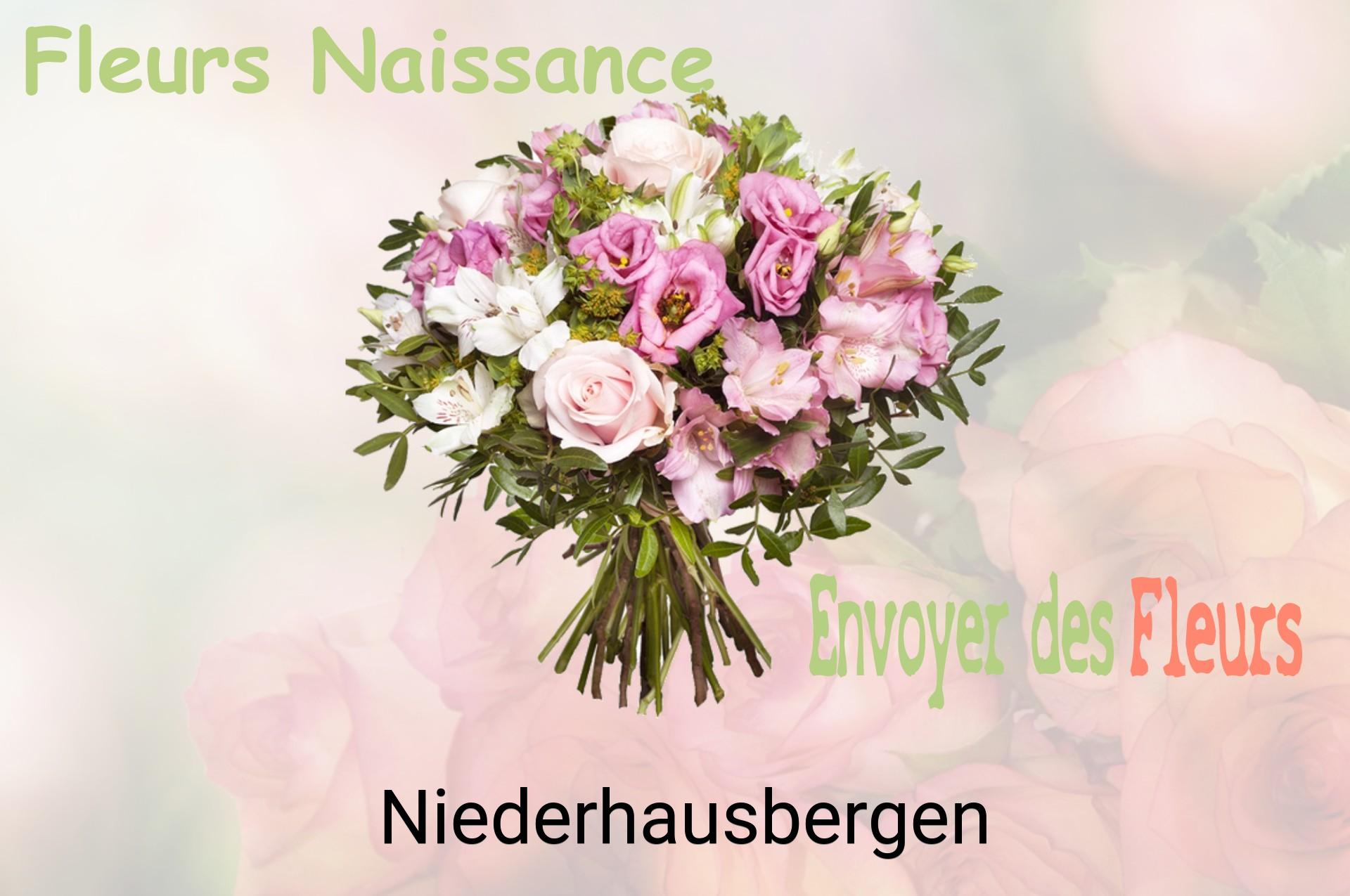 Bouquet de fleurs de naissance livré à Niederhausbergen